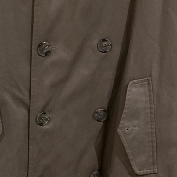 Perusal Taupe Trench Coat size 40S - Picture 4 of 14
